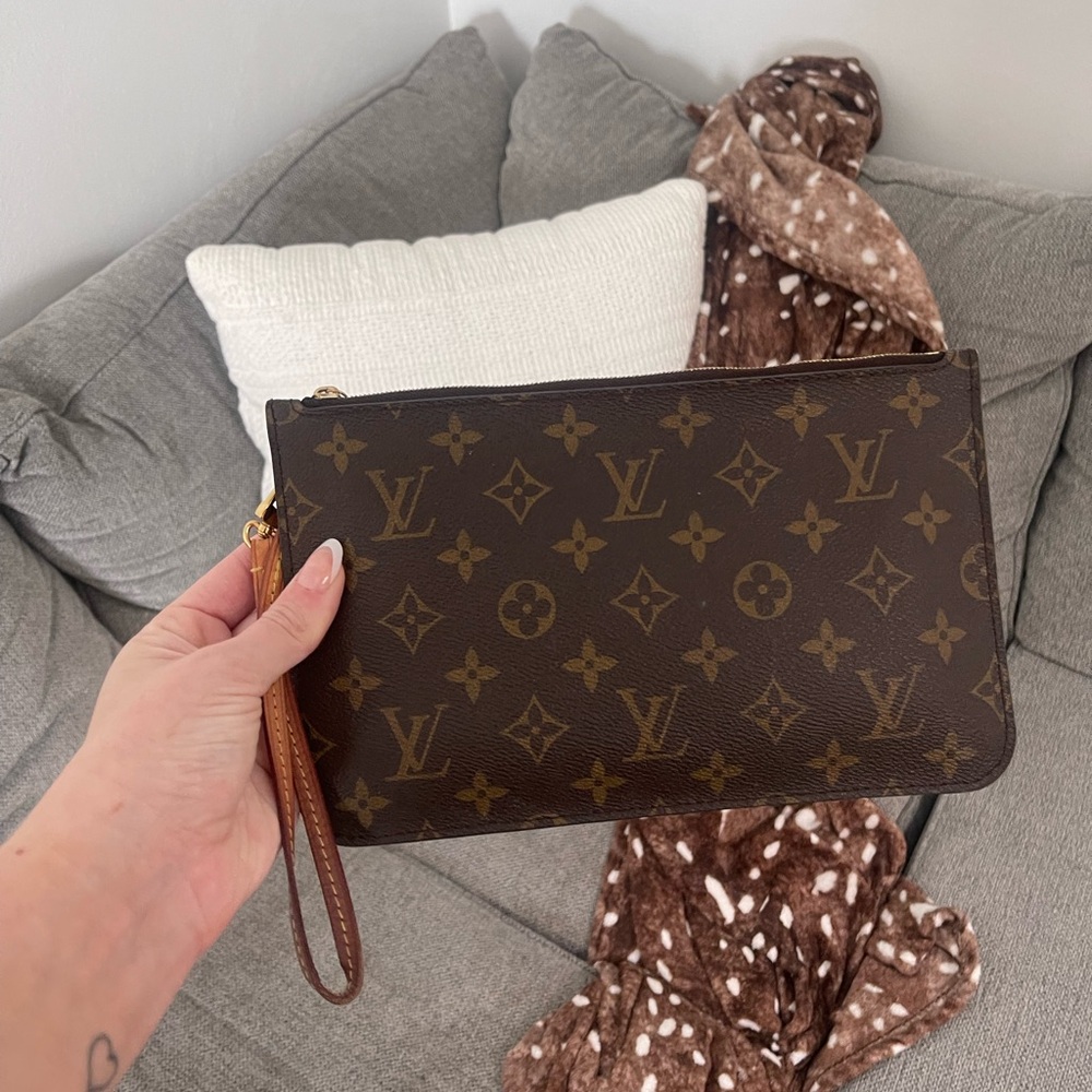 Louis Vuitton Brown Monogram Wristlet